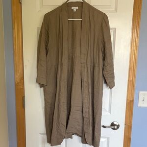 J. Jill Tan Long Jacket